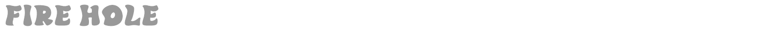 Fire Hole font preview